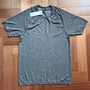 [NWT] RHONE x SoulCycle Seamless Short Sleeve Tee Shirt - Gray - Small